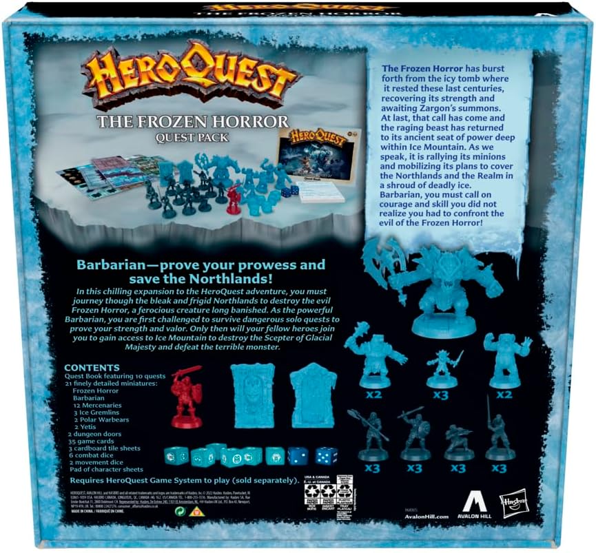 Avalon Hill HeroQuest The Frozen Horror Quest Pack