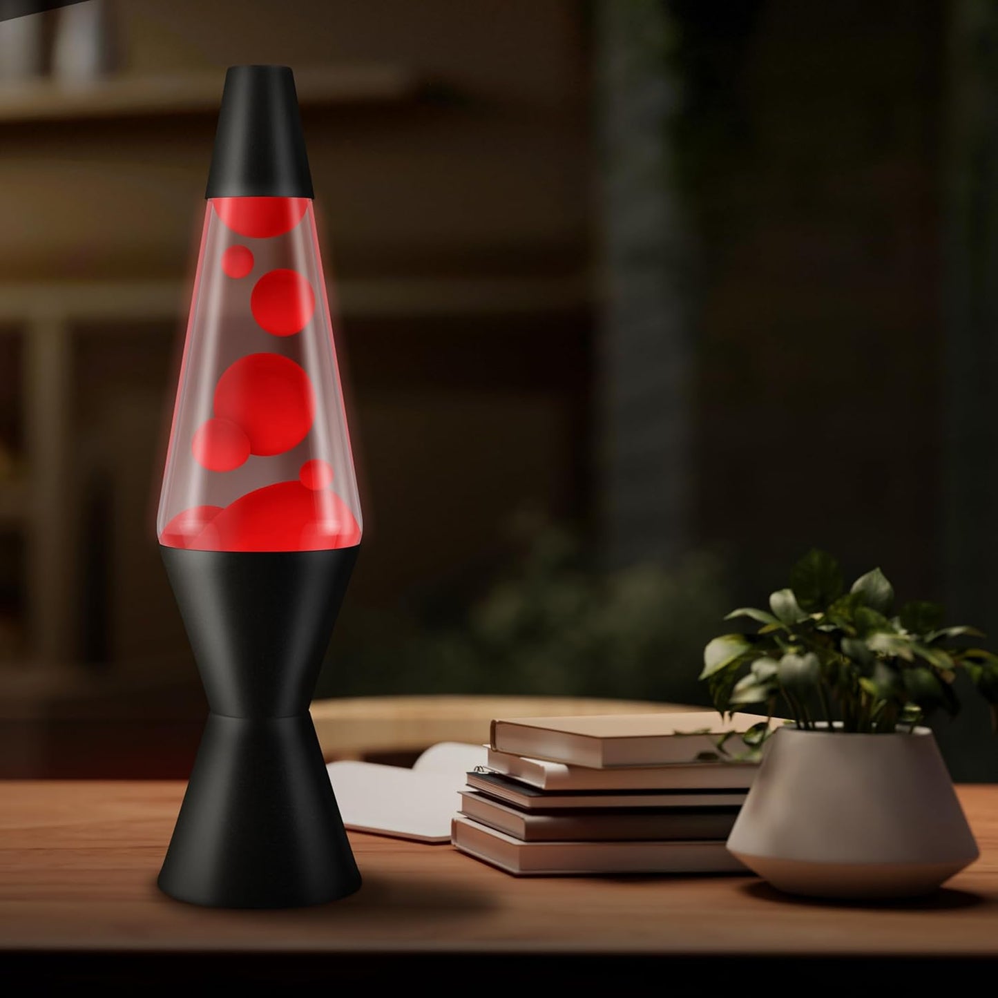 Lava Lamp Red/Clear/Black