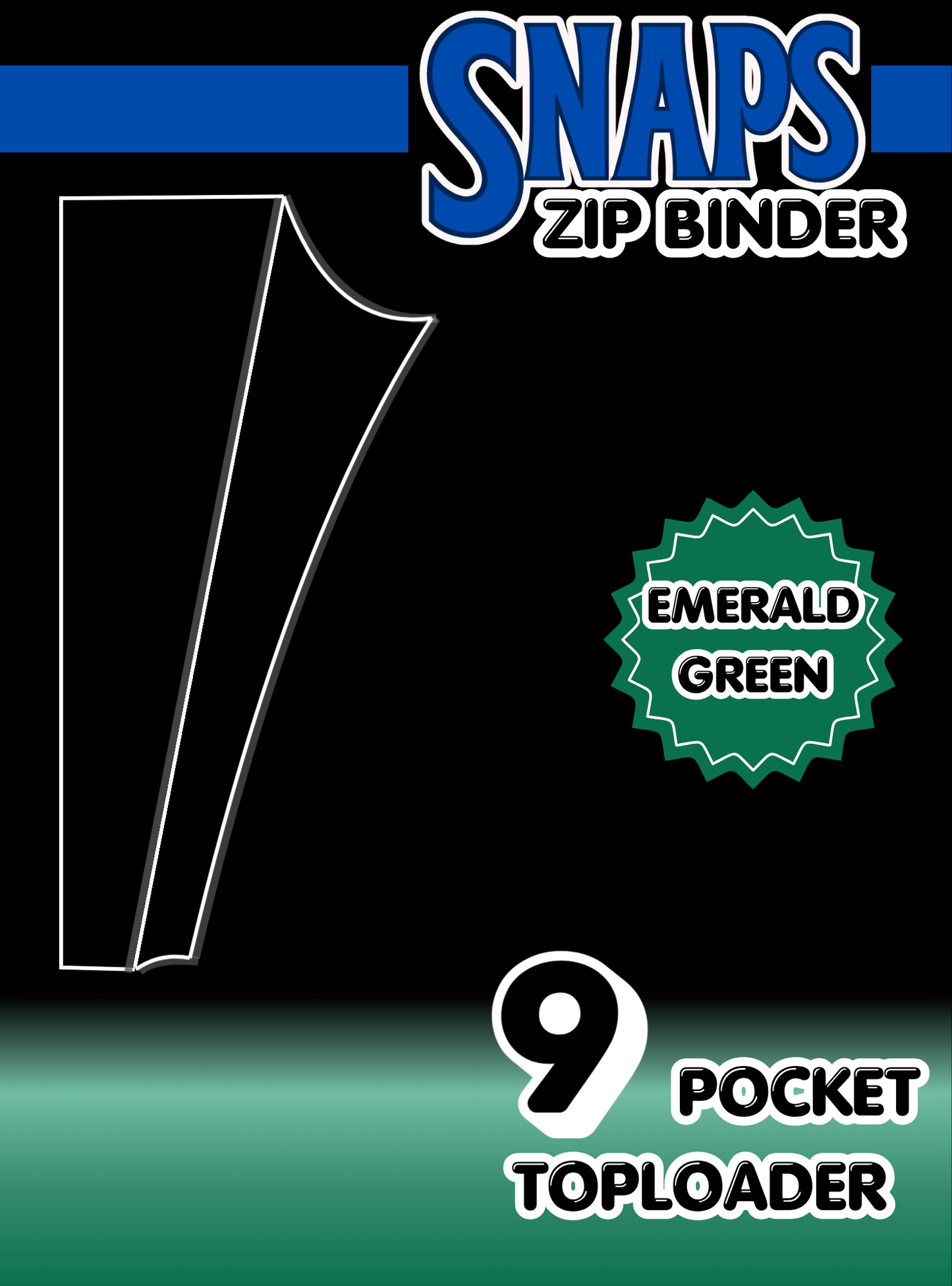 Snaps Binders Premium 9 Pocket Toploader Binder