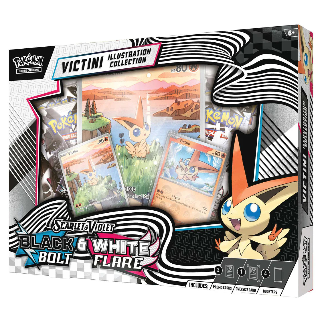 Pokemon TCG: Scarlet & Violet 10.5 - Black Bolt & White Flare Unova Victini Illustration Collection
