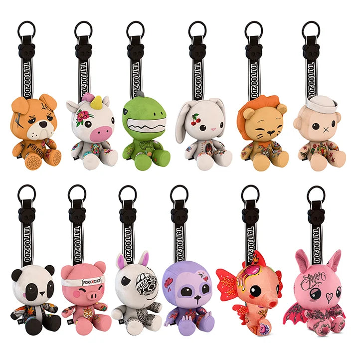 Tattoo Zoo Plush Keychain
