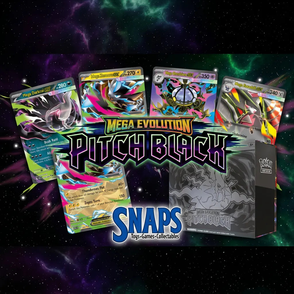 Pitch Black Cards and logos for pokemon and SNAPS