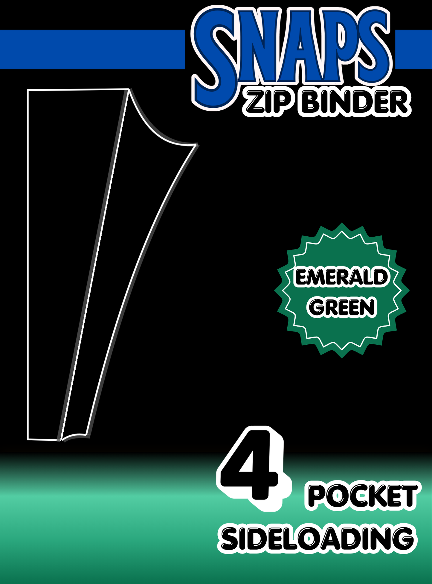 Snaps Premium 4 Pocket Binder