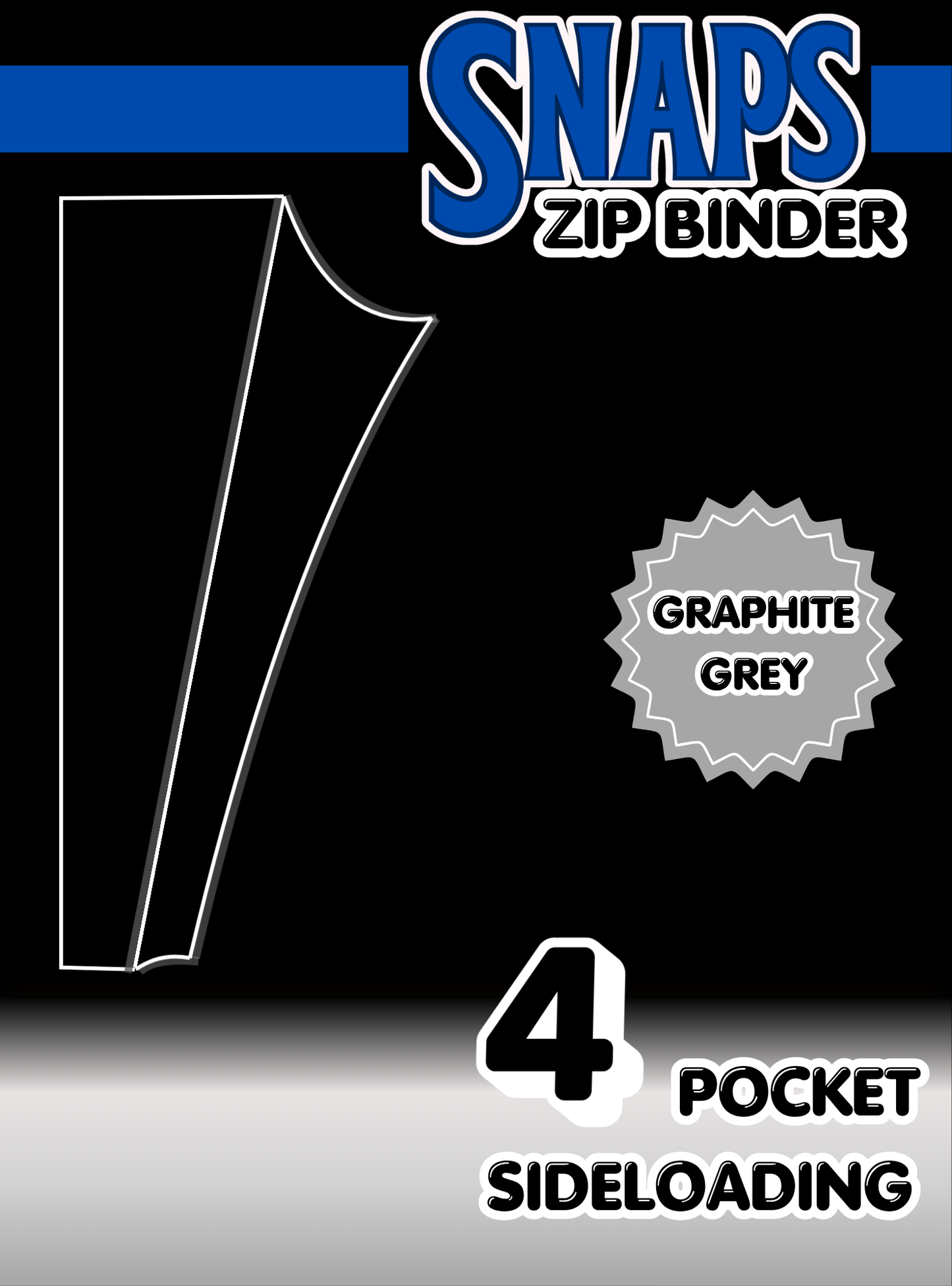 Snaps Premium 4 Pocket Binder