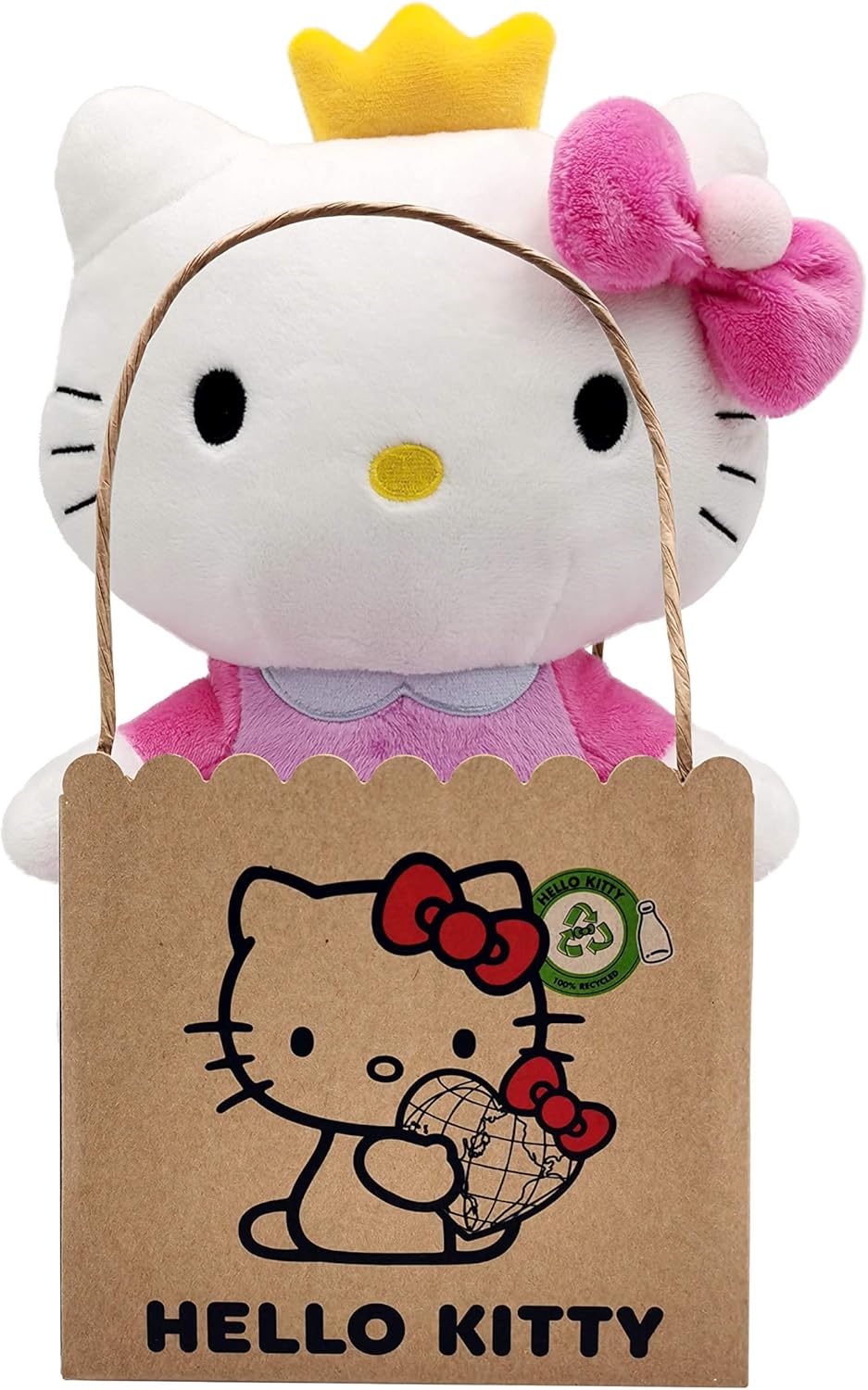 Joy ToyHello Kitty Classic Eco Plush 24 cm in Reusable Cardboard