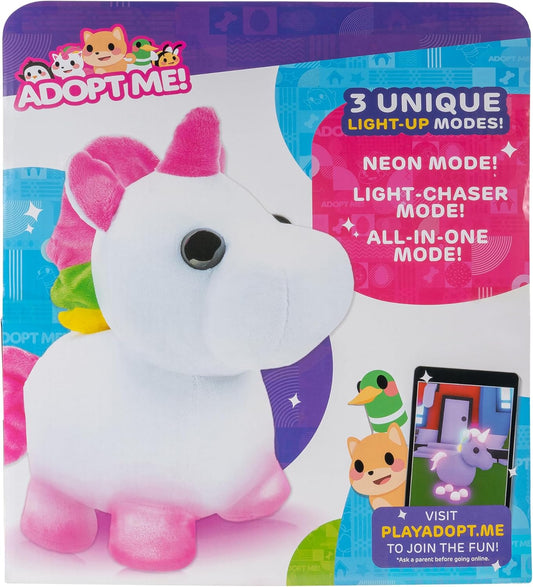 Adopt Me! Neon Unicorn Light-Up Plush