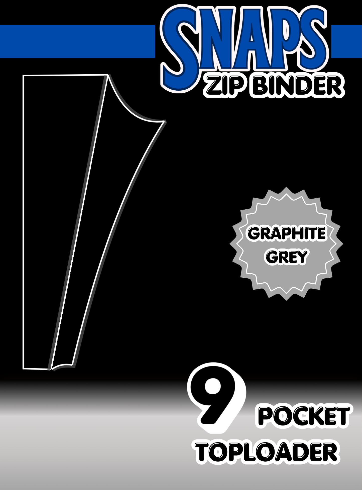 Snaps Binders Premium 9 Pocket Toploader Binder