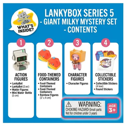 LankyBox Giant Milky Mystery Set – Singing 28cm Figure, 9 Toys Inside