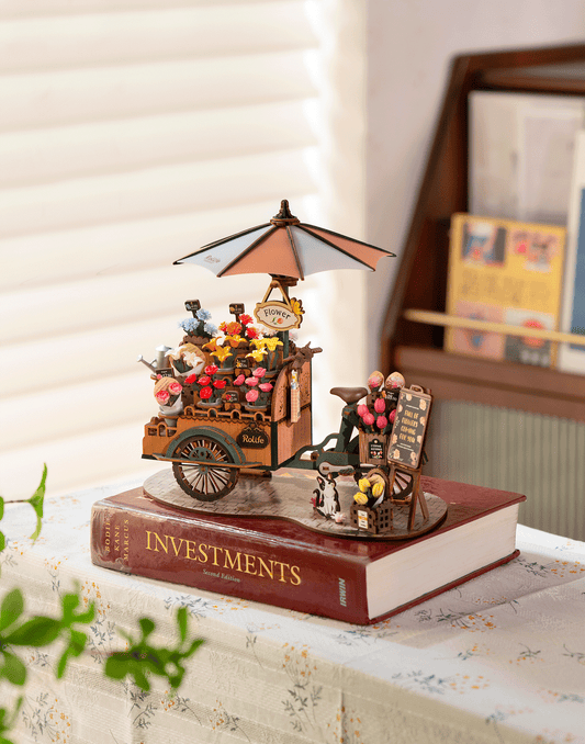 Blossom Cart 3D Wooden Puzzle