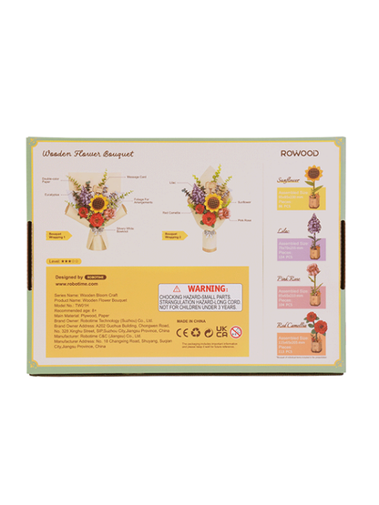 Wooden Flower Bouquet 3D Puzzle