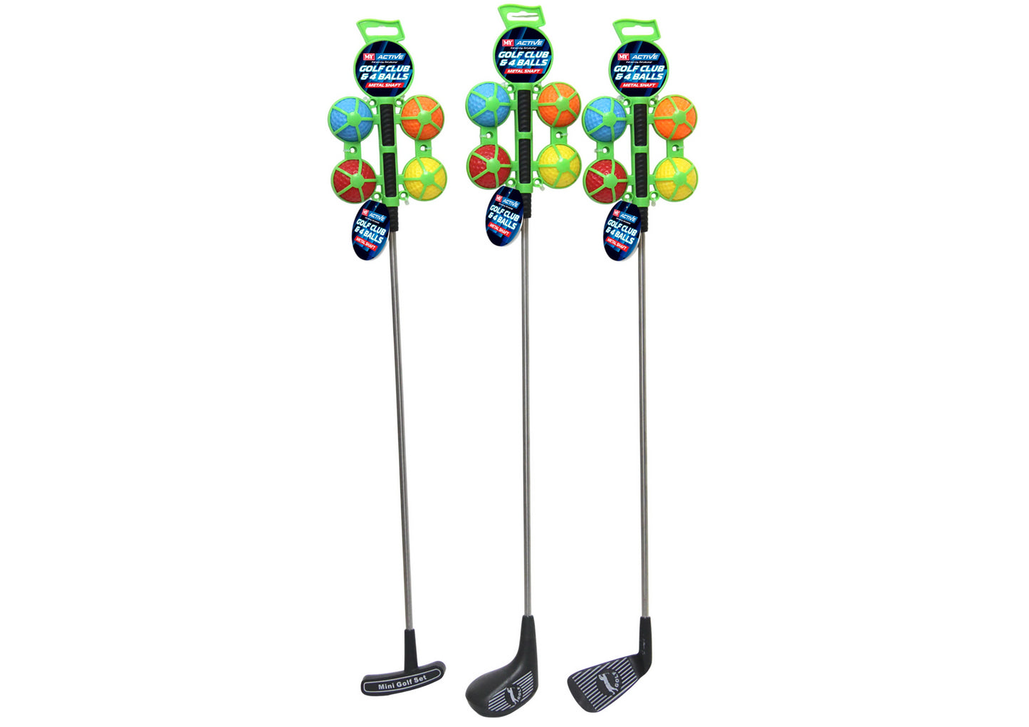 Golf Club With Metal Shaft - 4 Balls "M.Y"