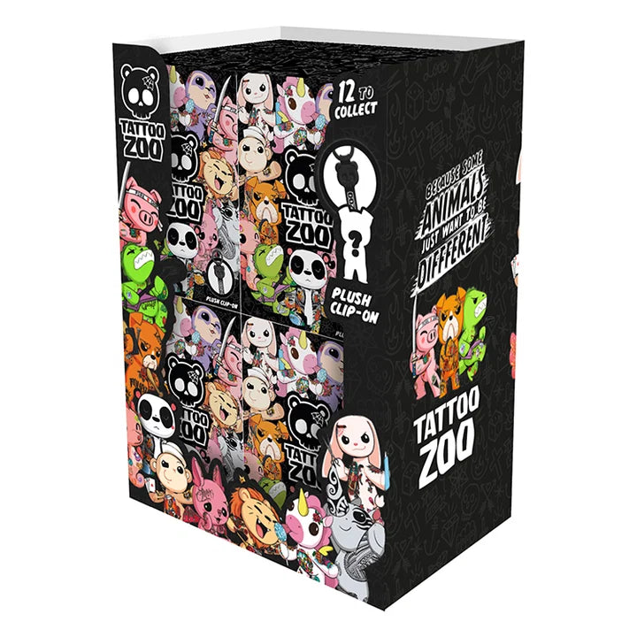 Tattoo Zoo Plush Keychain