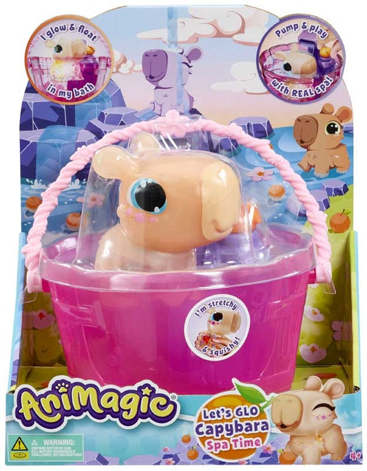 Animagic Let's Glo Capybara Spa Time | Glowing Bath Toy
