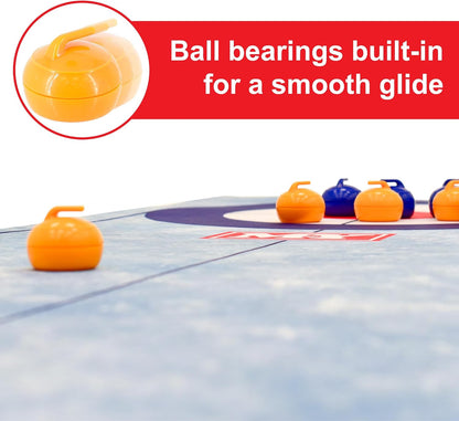 M.Y 3 in 1 Table Top Curling, Bowling, Shuffleboard Portable Family Game