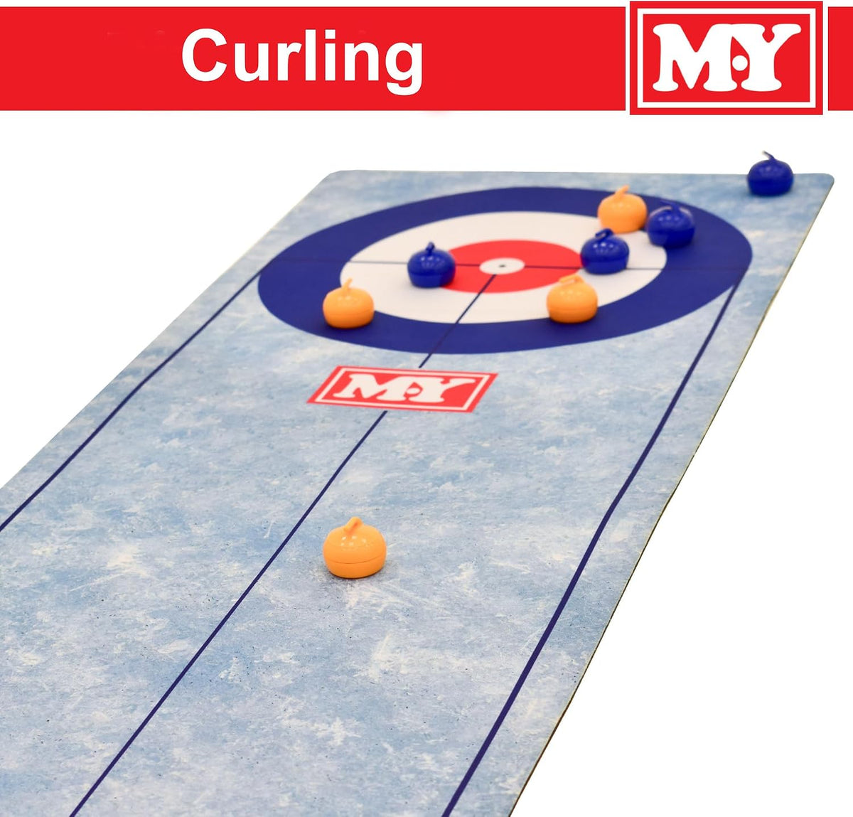 M.Y 3 in 1 Table Top Curling, Bowling, Shuffleboard Portable Family Game