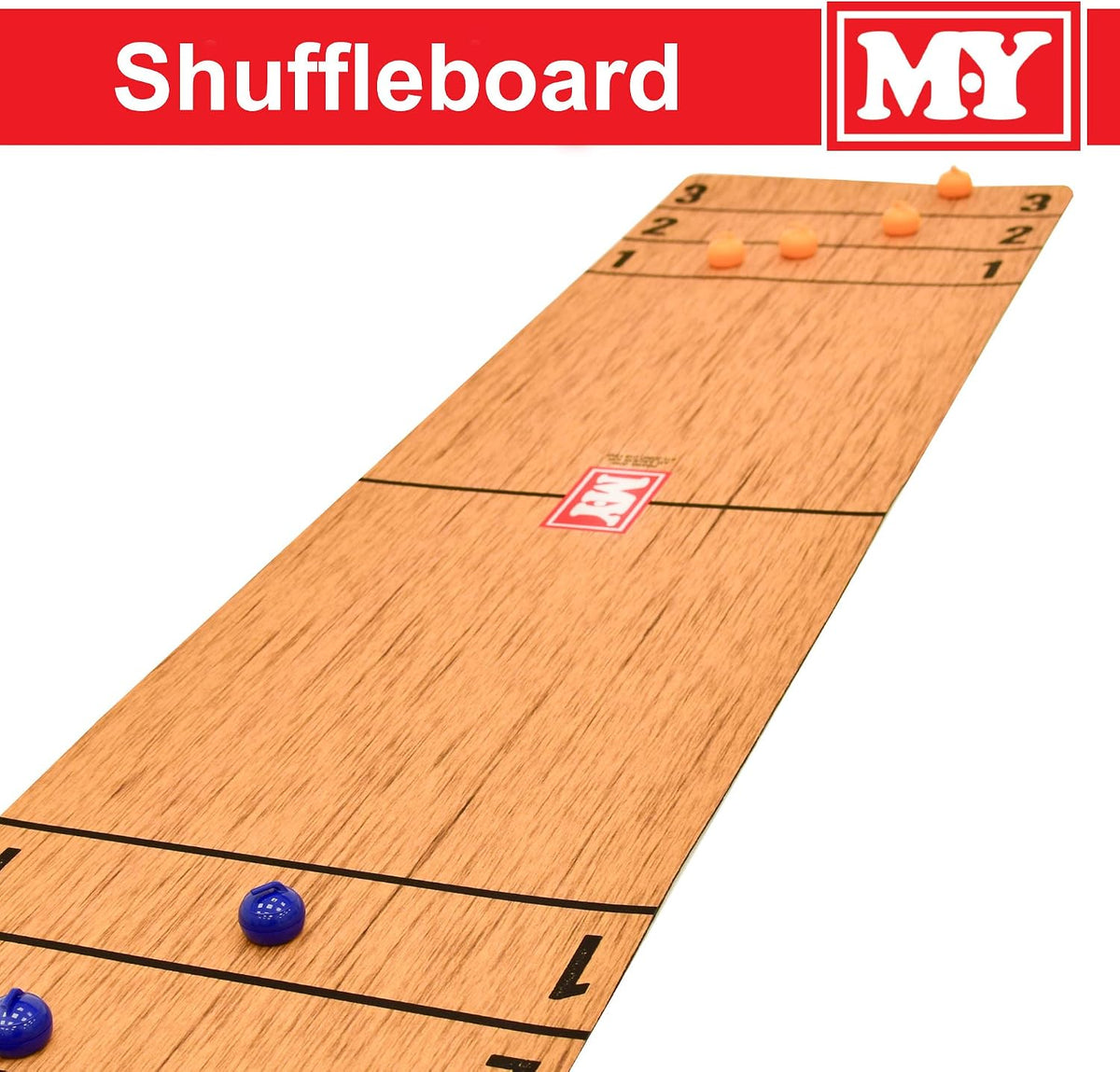 M.Y 3 in 1 Table Top Curling, Bowling, Shuffleboard Portable Family Game