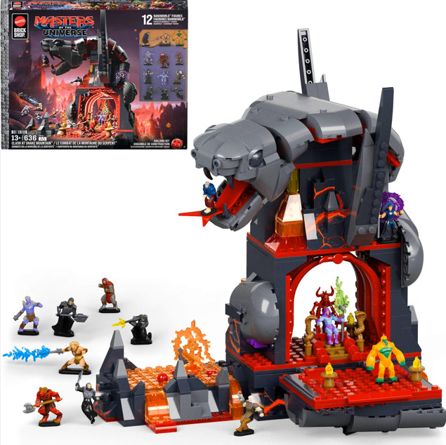 Mattel Brick Shop Masters of the Universe Clash at Snake Mountain