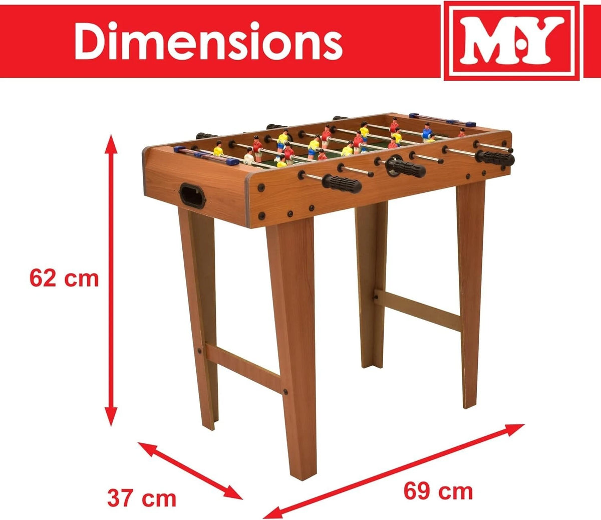 M.Y 27" Freestanding Table Top Football Game