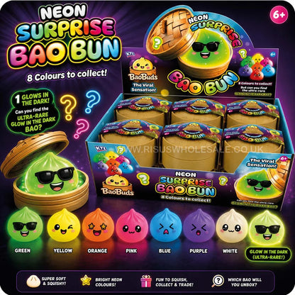 KTL Neon Bao Bun Mystery Dumpling (8.5cm)