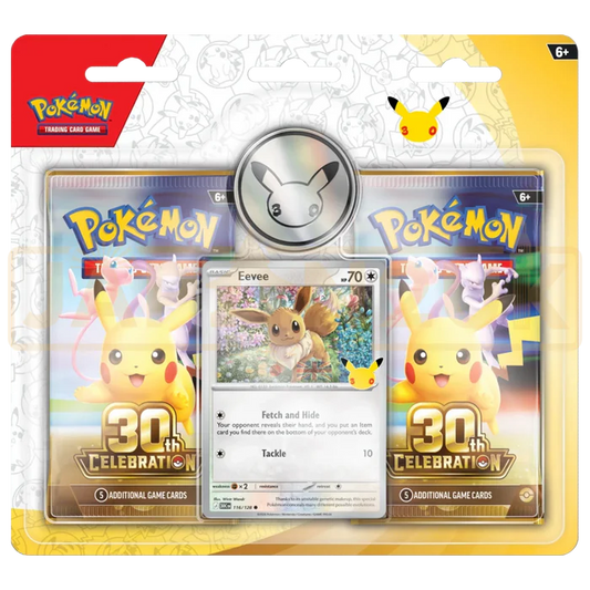 Pokémon TCG:  2 pack Blister - 30th Celebration