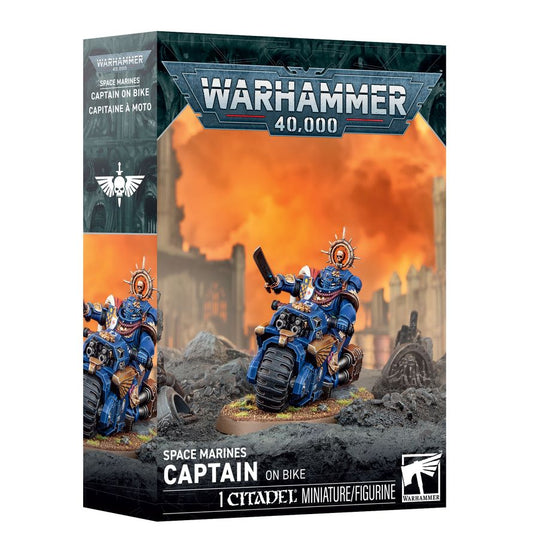 Space Marines: Captain on Bike (48-113) | Warhammer 40,000