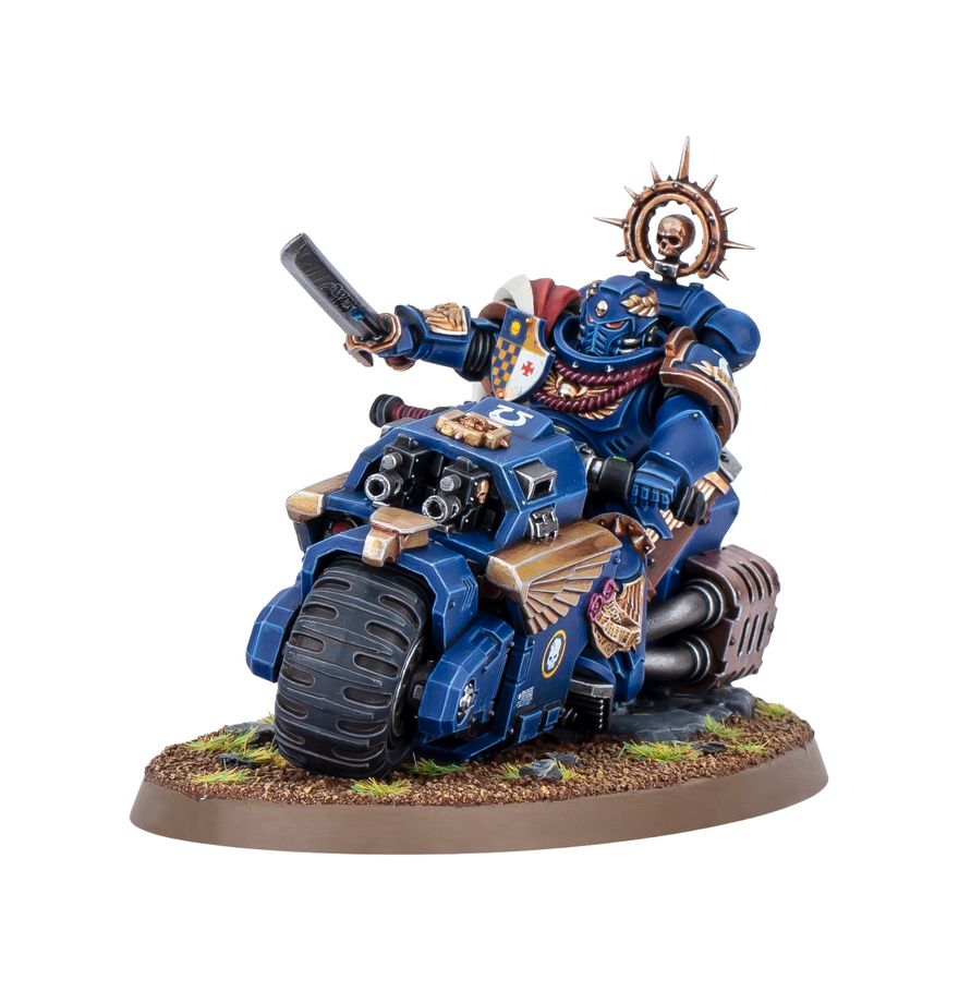 Space Marines: Captain on Bike (48-113) | Warhammer 40,000