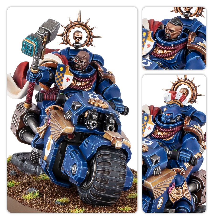 Space Marines: Captain on Bike (48-113) | Warhammer 40,000