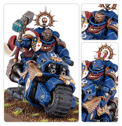Space Marines: Captain on Bike (48-113) | Warhammer 40,000