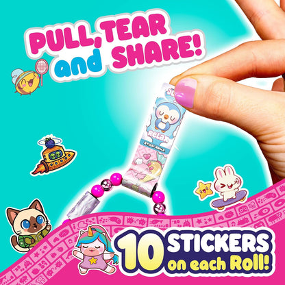 Sticki Rolls Sticki Band Single Pack S3, Wearable Shareable Sticker Bracelets