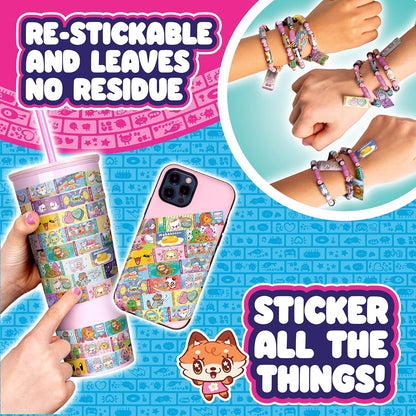 Sticki Rolls Sticki Band Single Pack S3, Wearable Shareable Sticker Bracelets