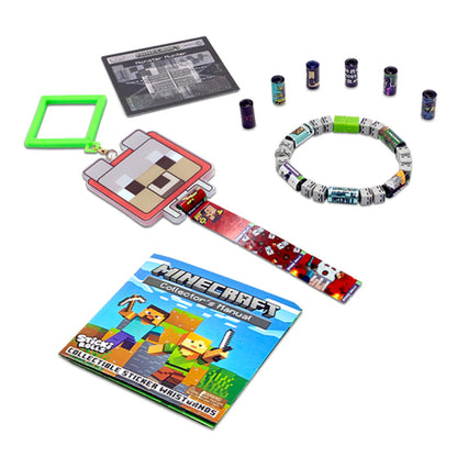 Sticki Rolls Minecraft Backpack Clip and Wristband Sticker Craft Set
