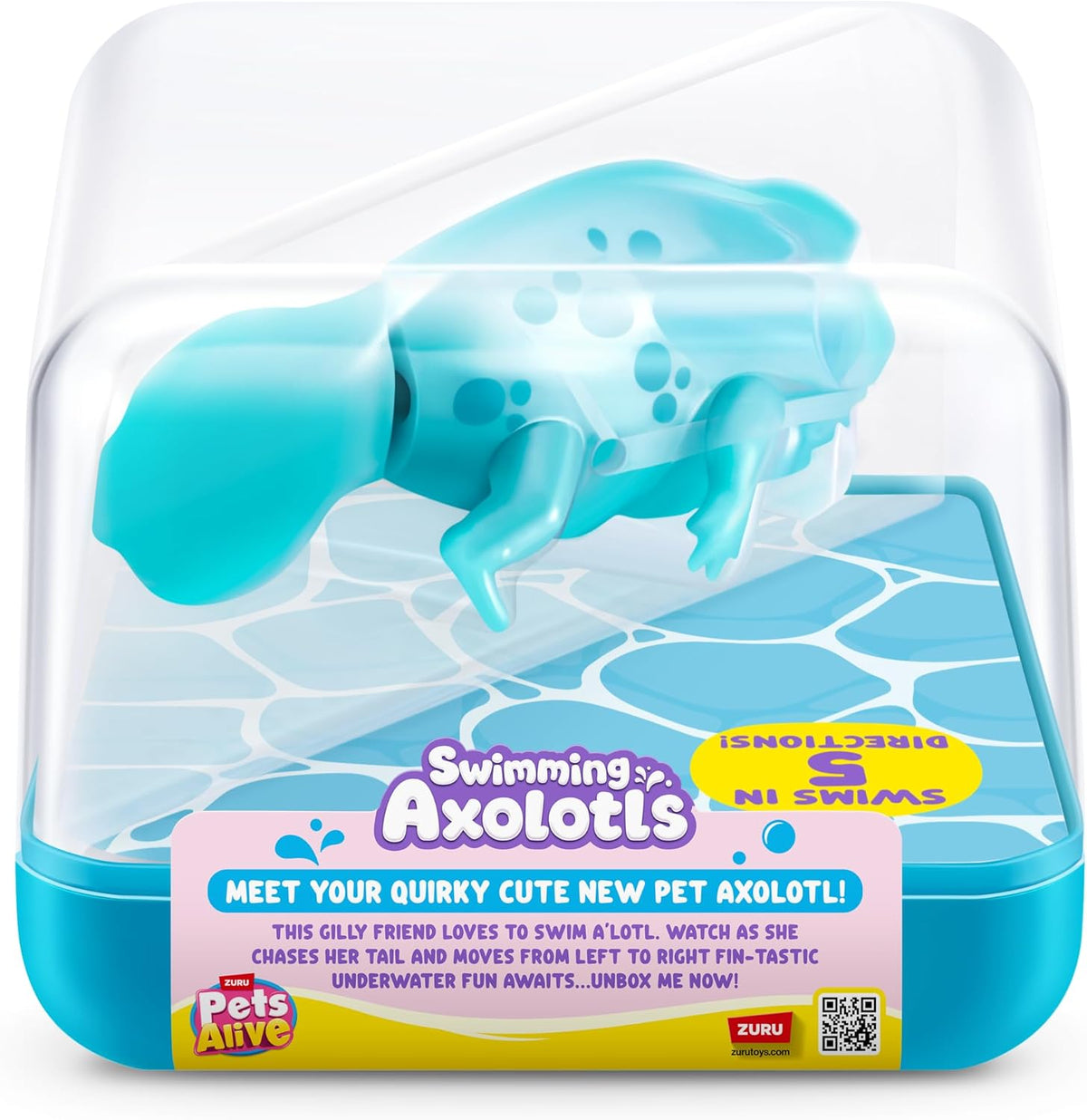 Zuru Pets Alive Swimming Axolotl Series -1
