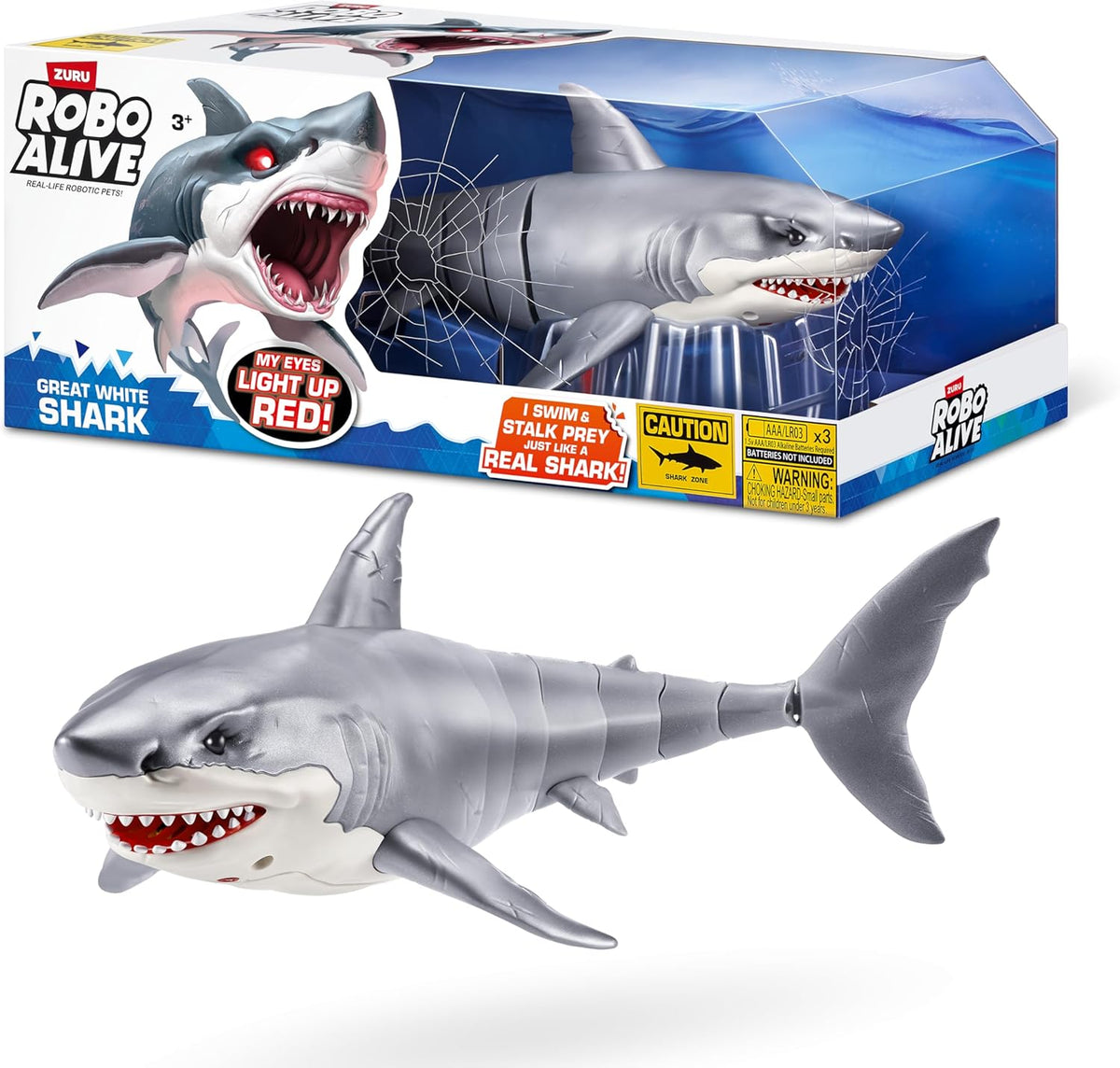 Robo Alive Great White Shark Series 1 by ZURU